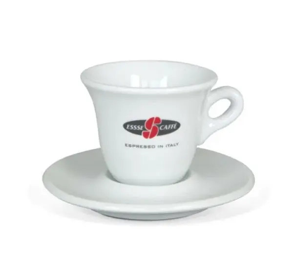 Essse Caffe Porcelain Espresso Cup & Saucer Set