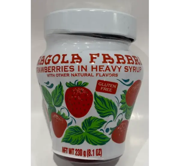 Fabbri Whole Strawberries in Syrup Jar 230g