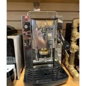 Faber Stainless Steel Espresso Machine for ESE Pods with Milk Frother