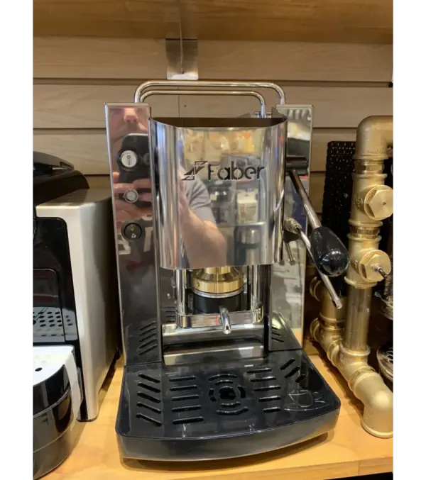 Faber Stainless Steel Espresso Machine for ESE Pods with Milk Frother