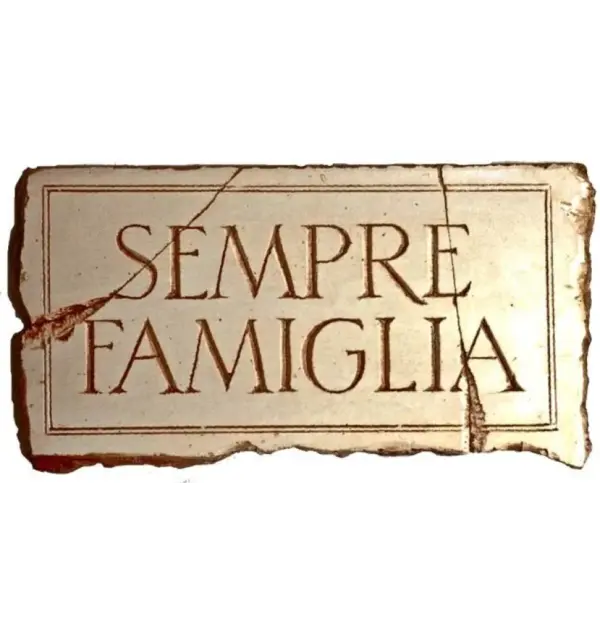Family Forever Wall Plaque - Sempre Famiglia Home Decor Sign