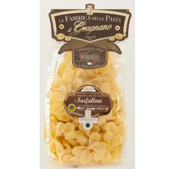 Farfalloni Bow Tie Pasta 500g - La Fabbrica Della Pasta