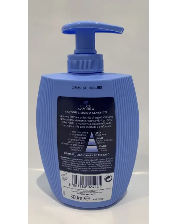 Felce Azzurra Classic Liquid Hand Soap 300ml - Image 2