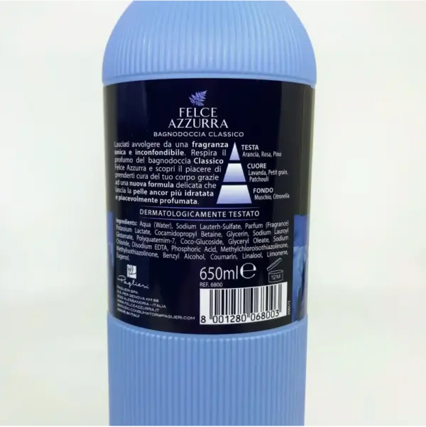 Felce Azzurra Classic Refreshing Bath Foam 650ml