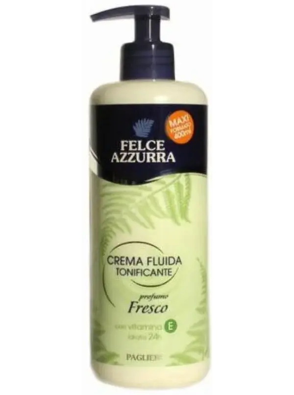 Felce Azzurra Fresh Fluid Cream 400ml - Light Hydrating Moisturizer