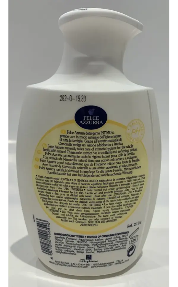 Felce Azzurra Soothing Intimate Wash Gentle Care 250ml - Image 2