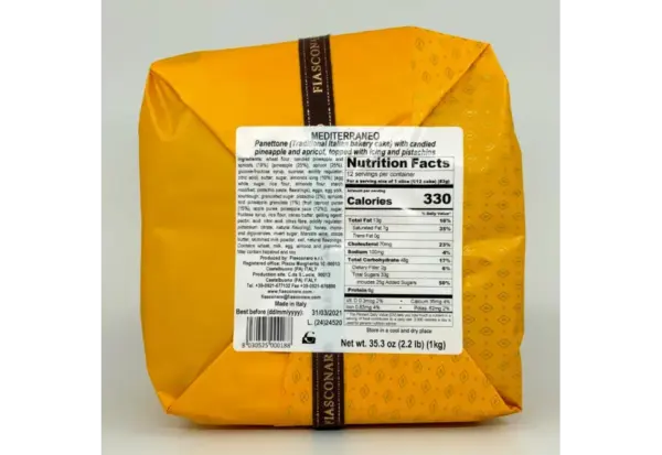 Fiasconaro Mediterranean Panettone 1000g - Artisanal Italian Cake