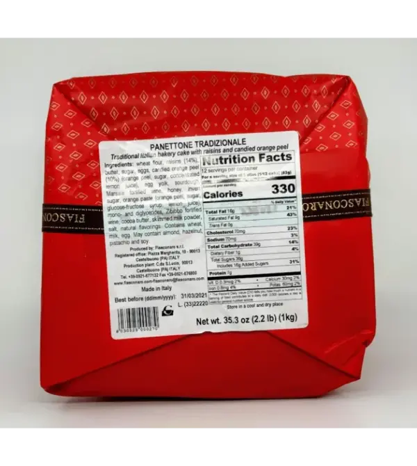 Fiasconaro Traditional Panettone Italian Cake 1000g - Image 2