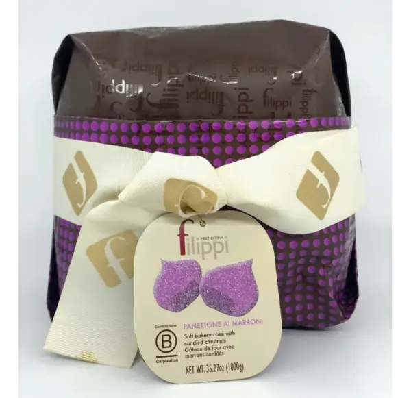 Filippi Chestnut Panettone Italian Christmas Cake 1kg - Image 2