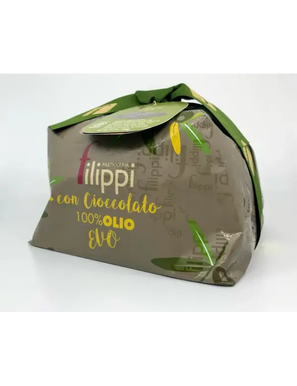 Filippi Chocolate Panettone 1kg with 100% Olive Oil, Italian Christmas Cake - Image 2