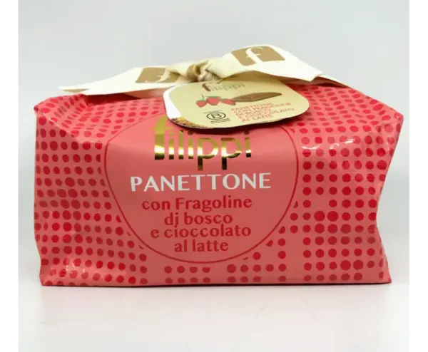 Filippi Wild Strawberry & Milk Chocolate Panettone Cake 2.2lb