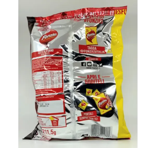 Fonzies Cheese Corn Snacks 9-Pack Crispy Snack Bags - Image 2