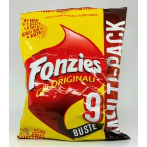 Fonzies Cheese Corn Snacks 9-Pack Crispy Snack Bags