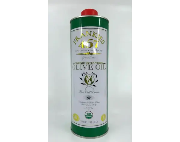 Frankies 457 Organic Extra Virgin Olive Oil 1L - Cold Pressed, Premium Quality