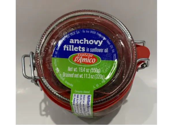 Fratelli D'Amico Anchovy Fillets in Olive Oil - 500g Tin - Image 2