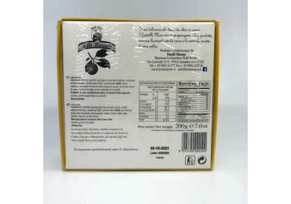Fratelli Marano Dark Chocolate Covered Candied Orange Slices 200g - Image 2