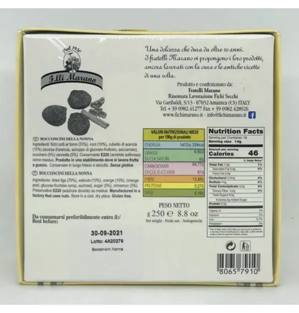 Fratelli Marano Stuffed Figs with Walnuts Bocconcini 250g