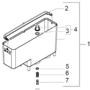 Gaggia Accademia Saeco Xelsis Replacement Water Tank 11013212
