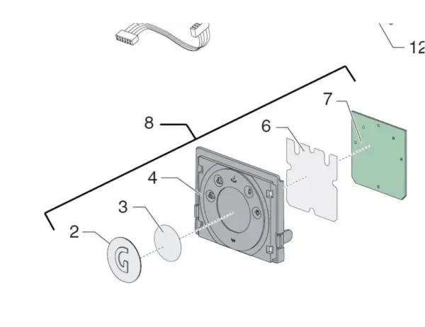 Gaggia Baby Twin Touch Pad Assembly Replacement 8332030000