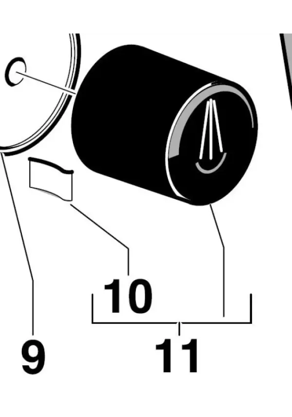 Gaggia Classic Steam Knob Replacement Part - CF0189/A for Coffee Machines