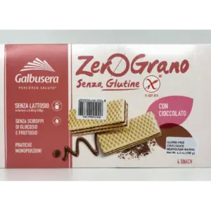 Galbusera Gluten Free Chocolate Wafers 180g - Zero Grano Snack