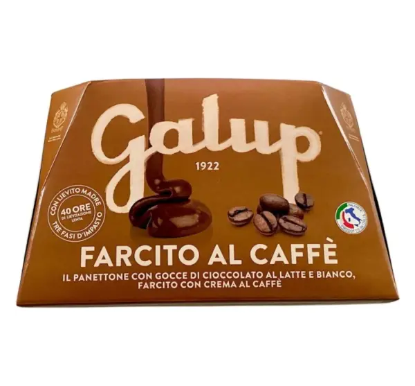 Galup Coffee Filled Panettone - 750g Italian Dessert