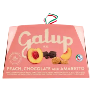 Galup Panettone with Peach, Chocolate & Amaretto - 750g