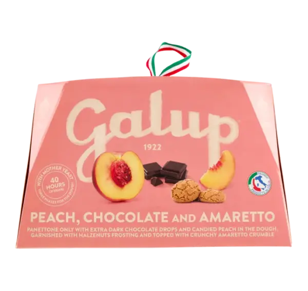 Galup Panettone with Peach, Chocolate & Amaretto - 750g