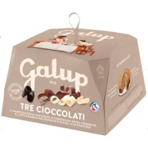 Galup Panettone with Three Chocolates & Hazelnut - 750g
