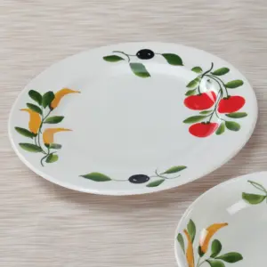 Garden Dinner Plate 11 Inch Ceramic