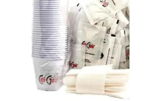 Gioia 150-Count Coffee Kit with Cups, Stirrers & Sugar