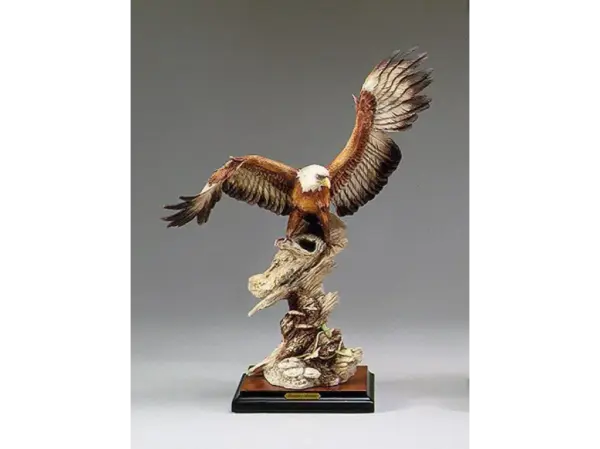 Giuseppe Armani Eagle on Branch Sculpture - Collectible Figurine 999S