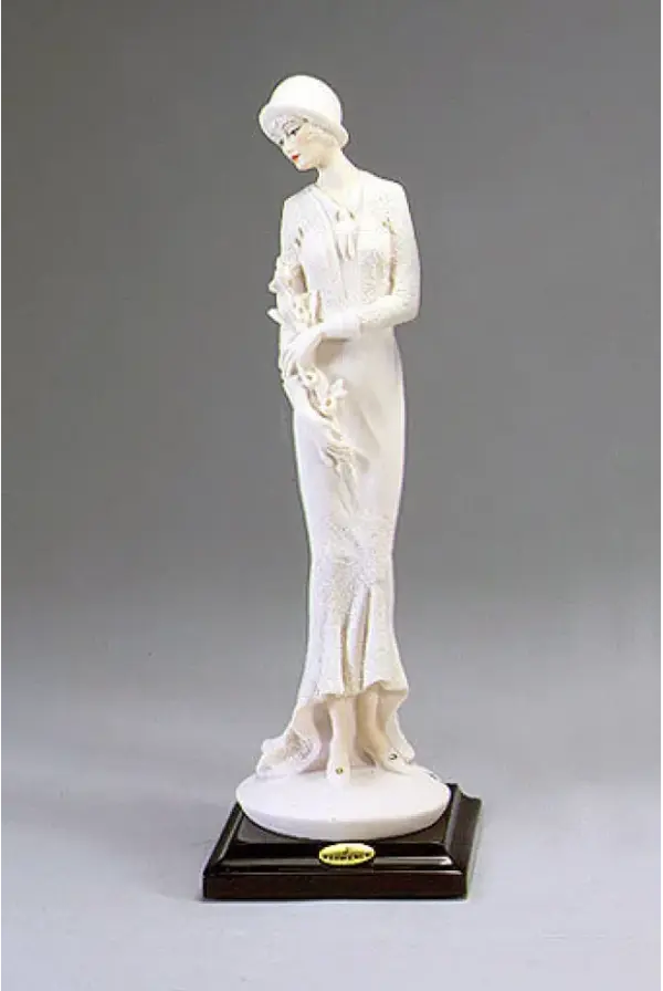 Giuseppe Armani Lady with Flowers Figurine 413F Collectible Statue