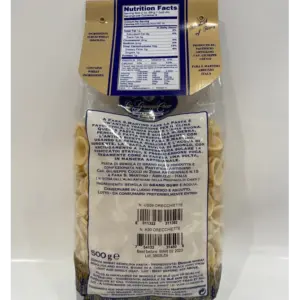 Giuseppe Cocco Orecchiette Pasta 500g Italian Artisanal