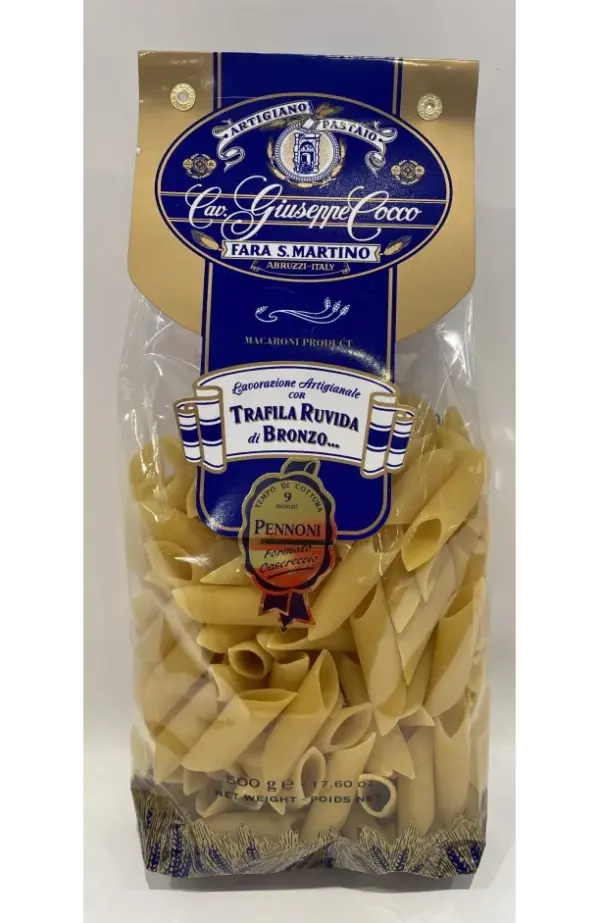 Giuseppe Cocco Pennoni Pasta 500g - Authentic Italian Pasta