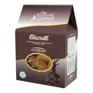 Gluten Free Chocolate Chip Biscotti Cookies - 200g (7.05 oz) - Natisani