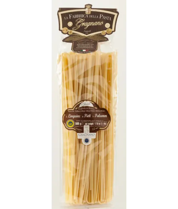 Gragnano Artisanal Linguine Pasta Bronze Die Cut 17.6 oz