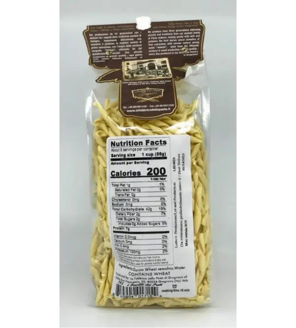 Gragnano Fusilli Dei Preti Pasta - Authentic Italian - 500g