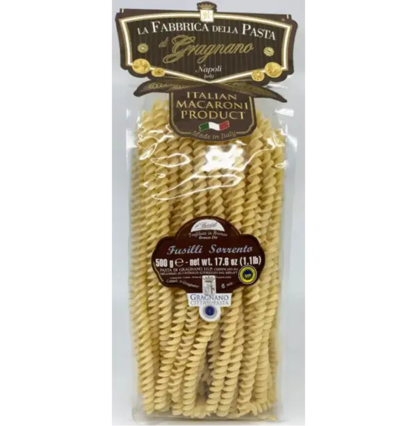 Gragnano Fusilli Sorrento Pasta - Authentic Italian - 500g - Image 2