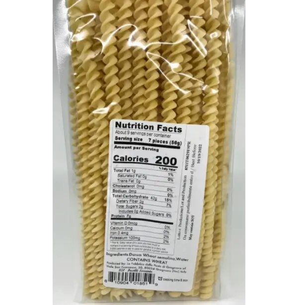 Gragnano Fusilli Sorrento Pasta - Authentic Italian - 500g