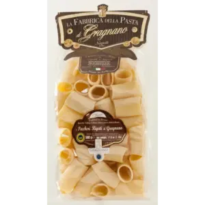 Gragnano Paccheri Rigati Pasta - Authentic Italian, 500g