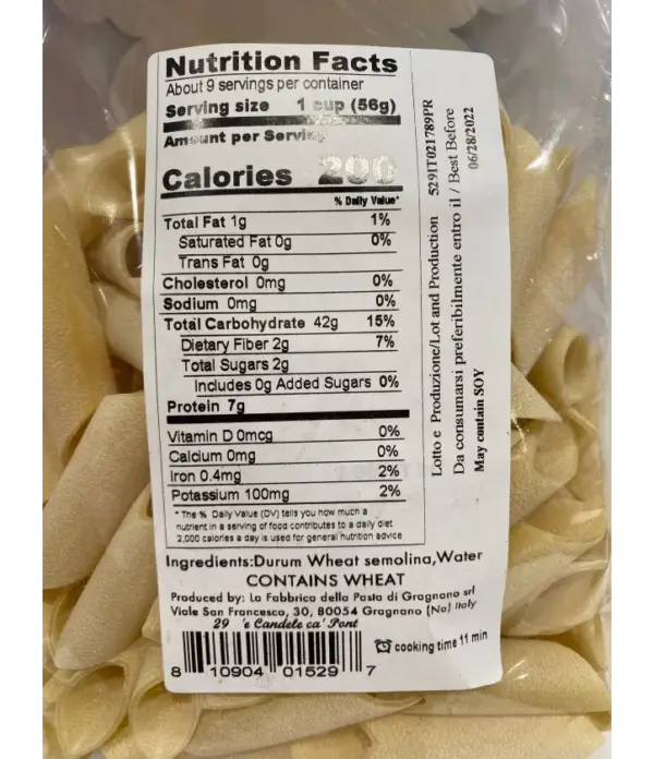Gragnano PDO Candele Pasta - Artisanal Italian - 17.6 oz