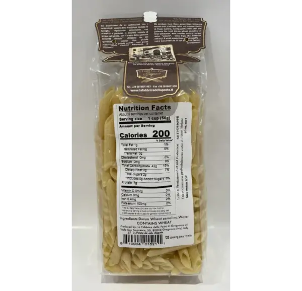 Gragnano Penne Rigate Pasta - 500g Authentic Italian - Image 2