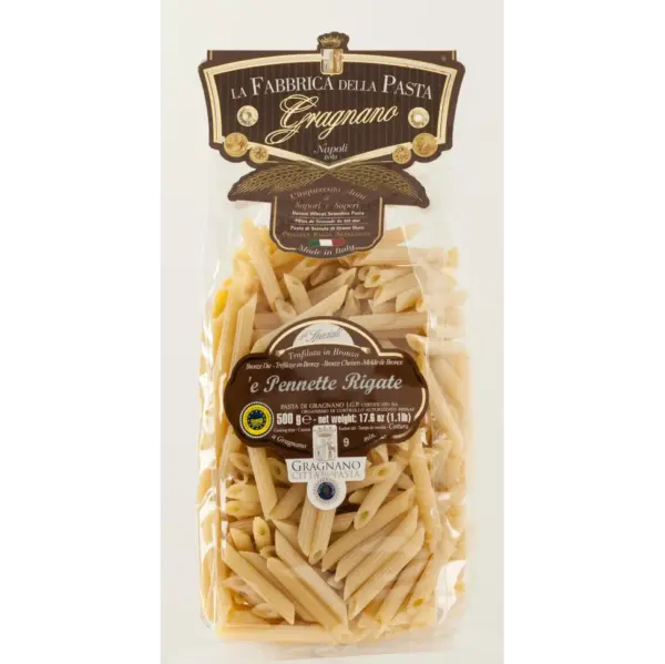 Gragnano Pennette Rigate Pasta 500g Authentic Italian
