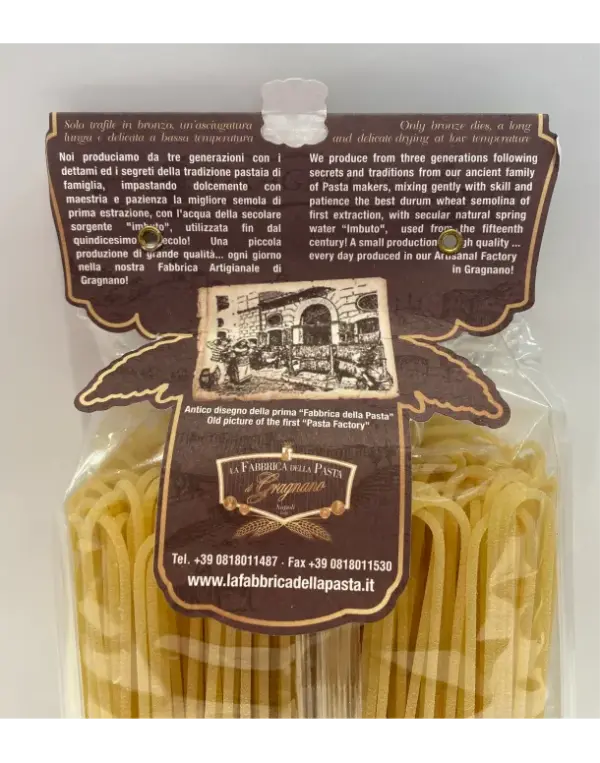 Gragnano Spaghetti Pasta - Authentic Italian Pasta - 17.6 oz Pack - Image 2