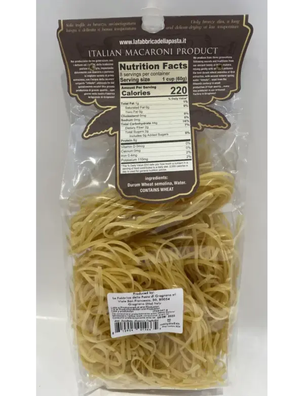 Gragnano Tagliolini Egg Pasta 500g - Artisan Italian Matasse Nests