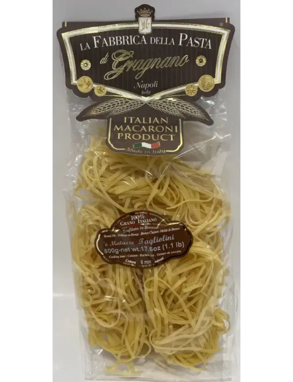 Gragnano Tagliolini Egg Pasta 500g - Artisan Italian Matasse Nests - Image 2