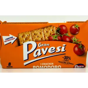 Gran Pavesi Italian Tomato Crackers Crispy Snack 280g