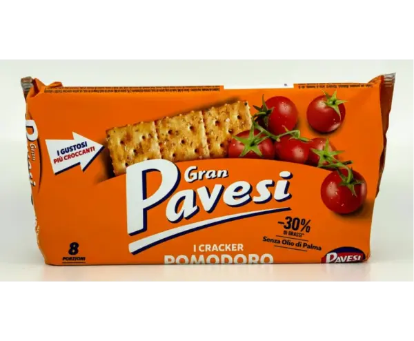 Gran Pavesi Italian Tomato Crackers Crispy Snack 280g