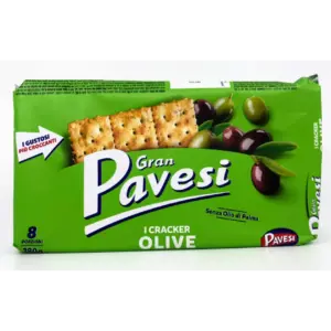 Gran Pavesi Olive Crackers 280g - Italian Snack